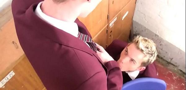  Two Twinks Fucking in a School Classroom